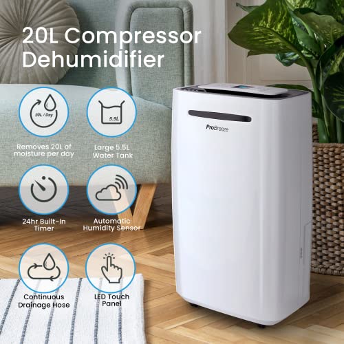 12L/Day Dehumidifiers for Home, Powerful Dehumidifier with Digital Humidity  Display & Control, 2.5L Water Tank & Drainage Hose, Childlock, 24H Timer  Ideal for Damp, Condensation and Laundry Drying: : Home &  Kitchen